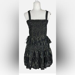 House of Harlow black and gold mini dress